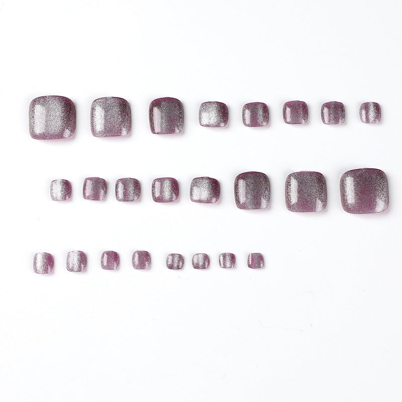批發 貓眼效果 足部穿戴甲 閃光甲片｜365nails