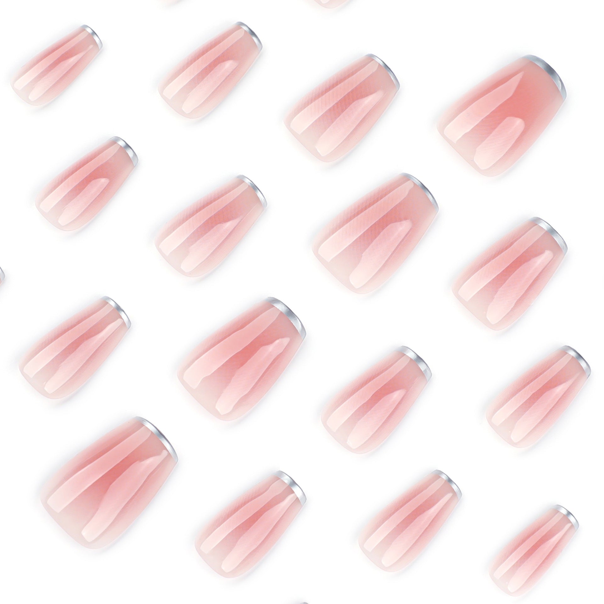 Soft Nude Sheer Almond Nails with Natural Glow