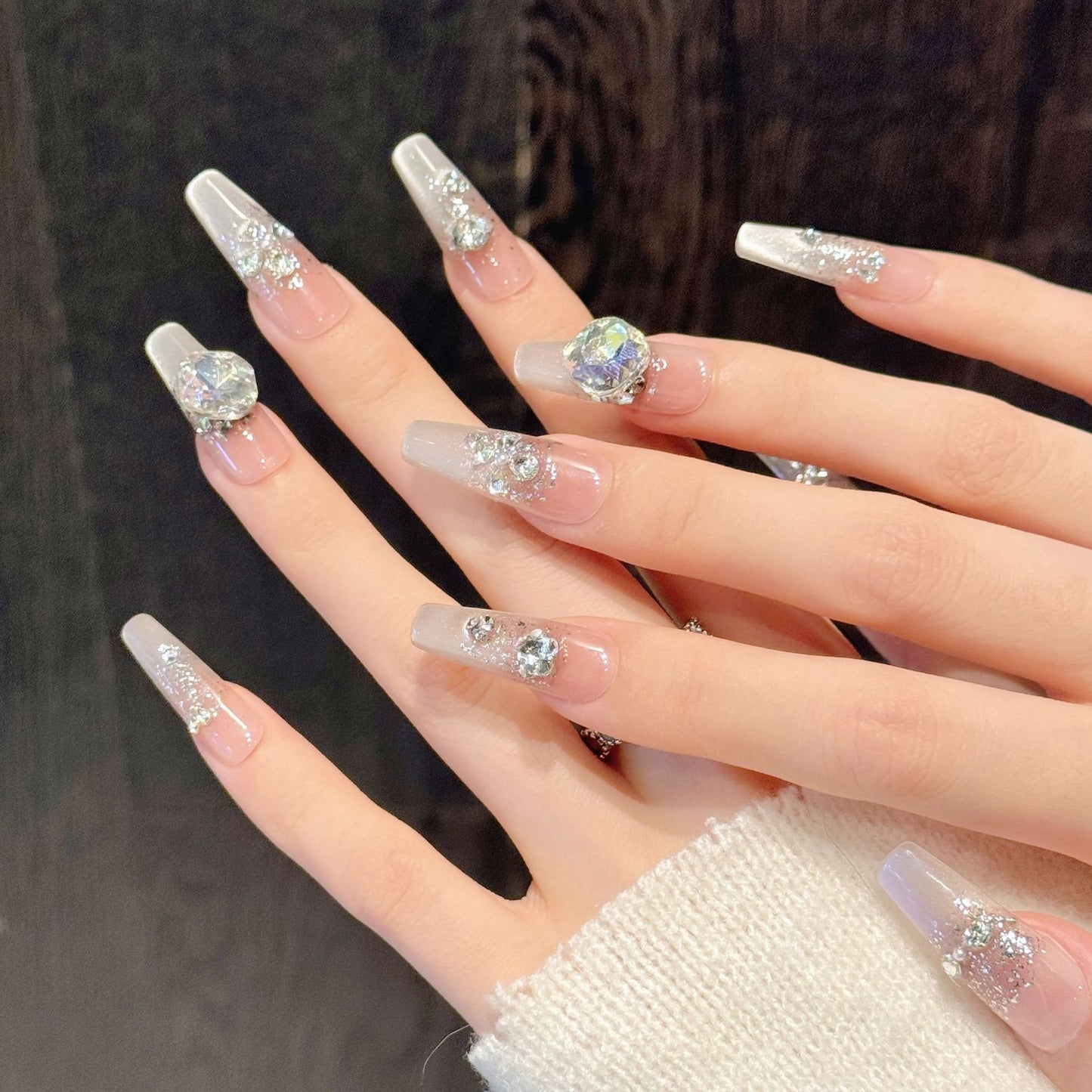 Crystal Nude Sparkle Luxe Nail Collection