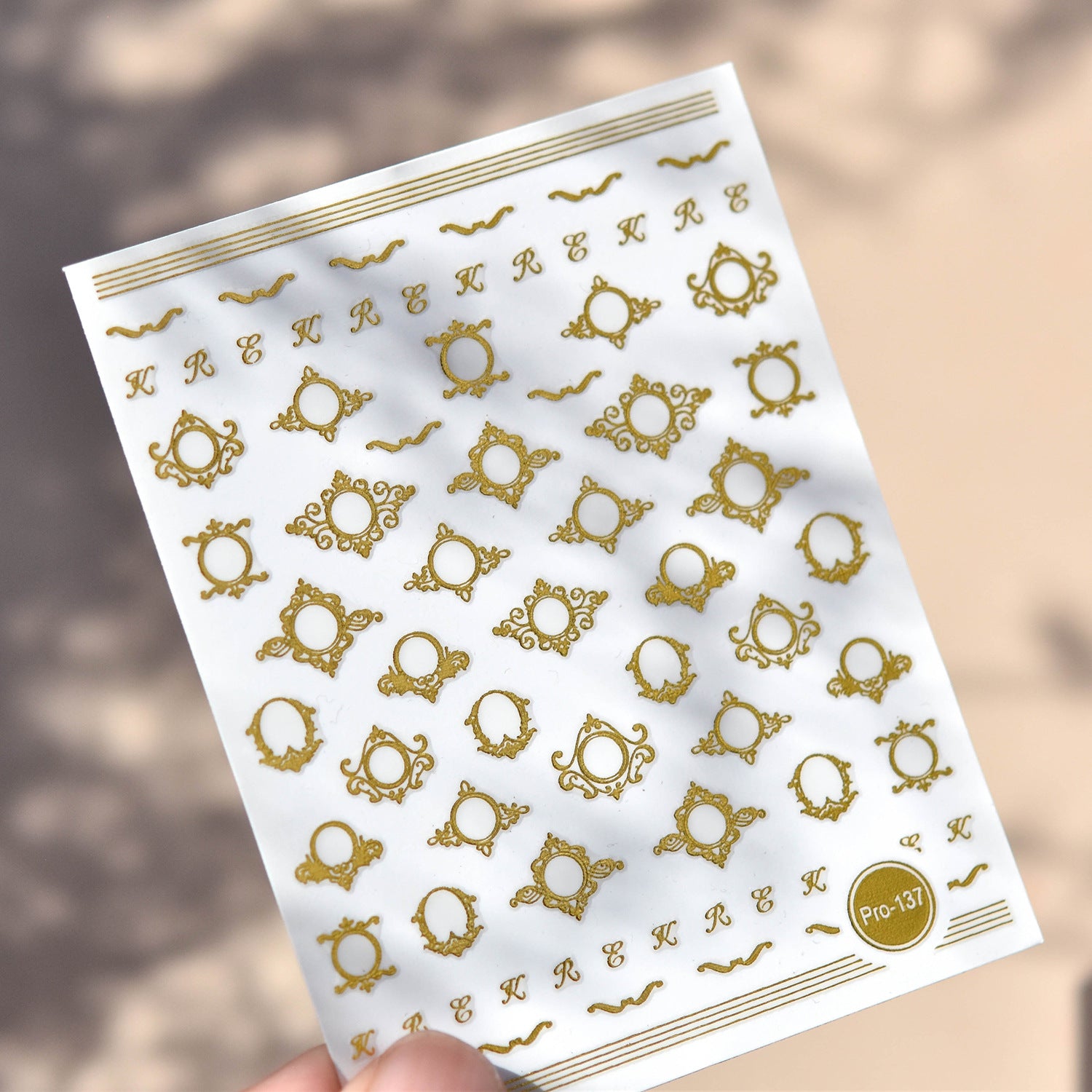 365nails: "Metallic Gold Rose" – nail art stickers
