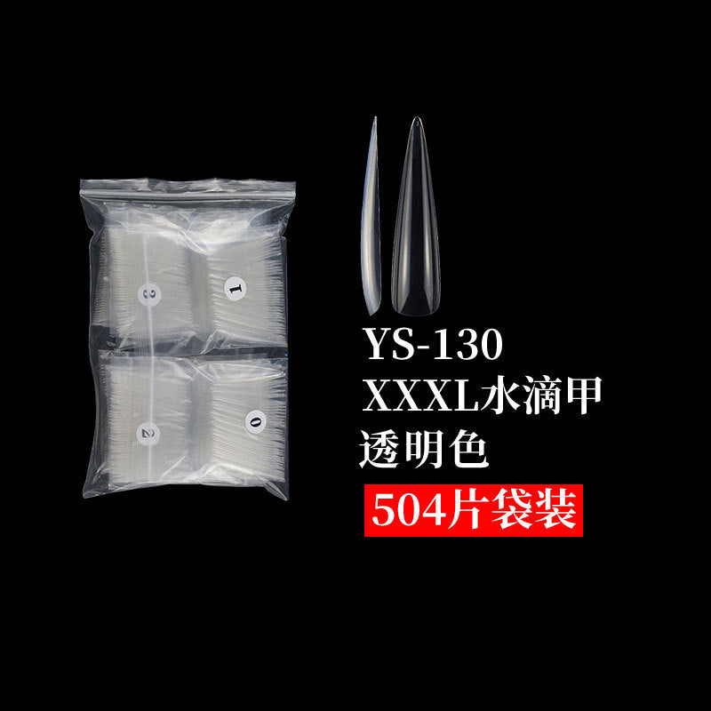 Drama Collection: "Extended Water Drop Nail Tips" – Multi-Size Extended Water Drop Nail Tips