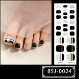 Semi-Cured Gel Nail Strips Korean Japanese Toe Art Style (MOQ=3)