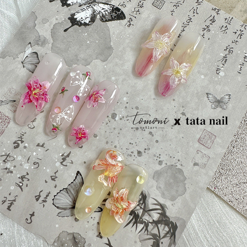 365nails: "Iridescent Lily Star" – nail art stickers