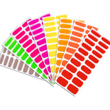 Semi-Cured Gel Nail Strips 3D Solid Color Glossy Design (MOQ=3)
