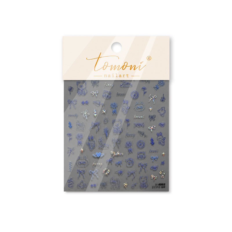 365nails: "Kawaii Animal Outline" – Nail Art Stickers