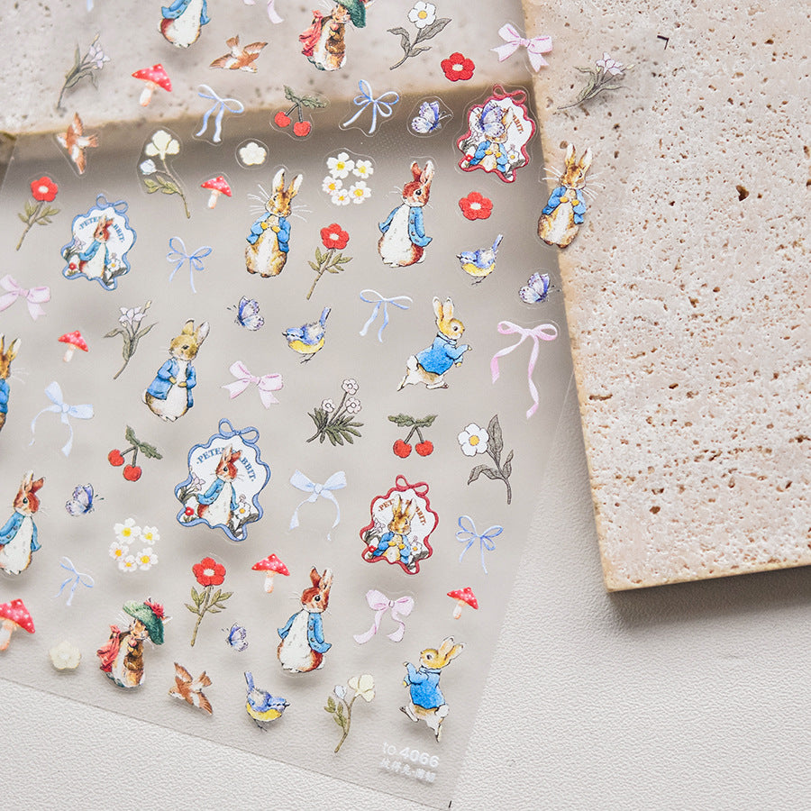 365nails: "peter rabbit garden" – Nail Art Stickers