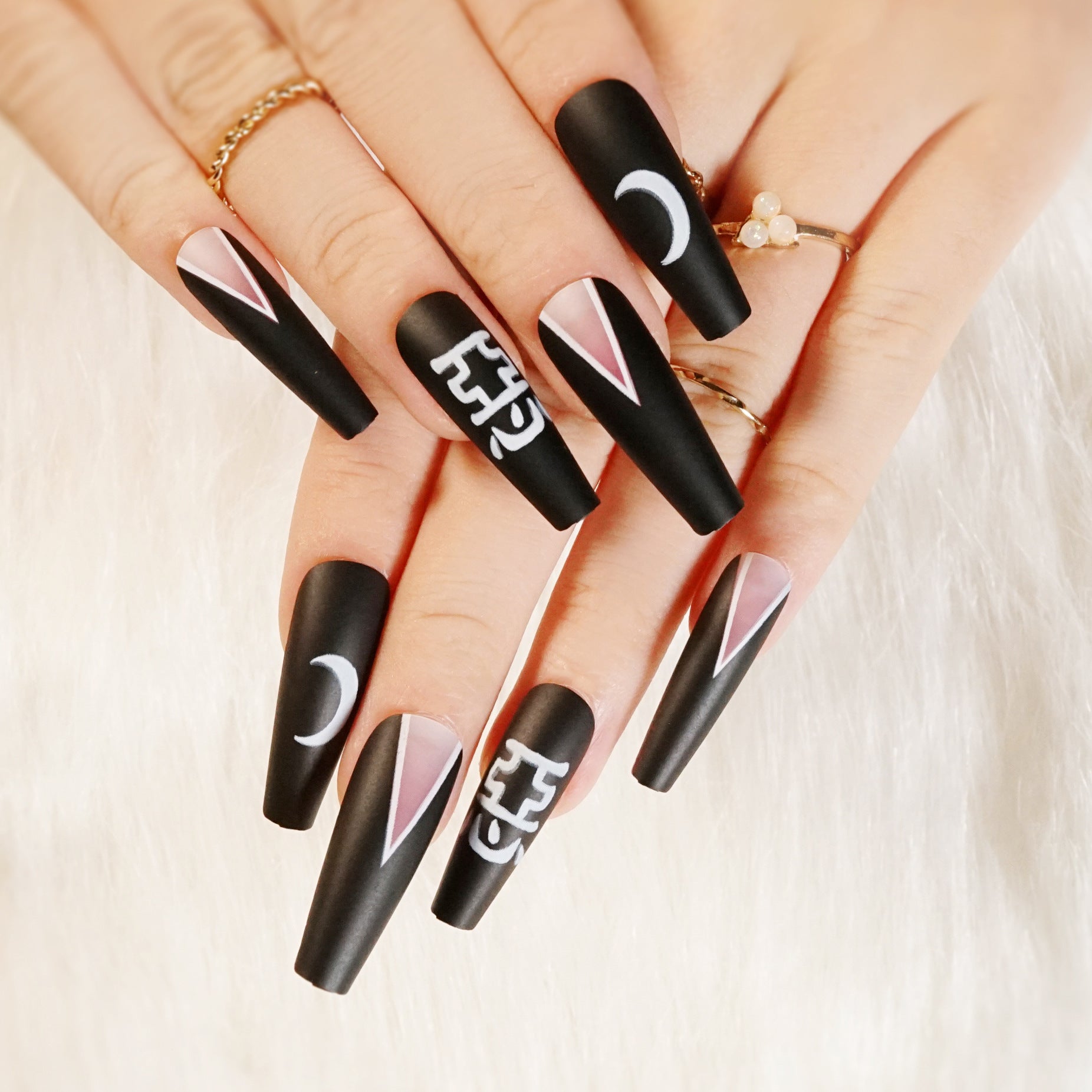 Coleção de Halloween Unhas de longa duração com acabamento em unhas postiças, remendo de unha, remendo de unha ｜ 365nails