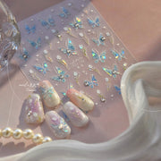 365nails: "Lavender Crystal Butterfly" –Nail Art Stickers