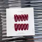 The Essential Solids | Medium Oval ｜Handmade Press-on Nails