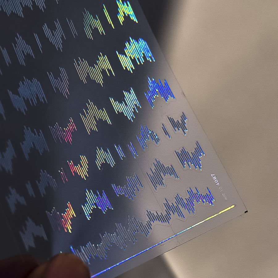 365nails: "Gradient Heartbeat Line" – nail art stickers