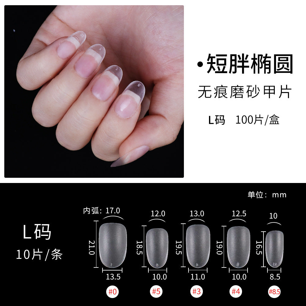 365nails 100PCS Matte Nail Tips | 10 Shapes XS/S/M/L Sizes for Press-On Customization