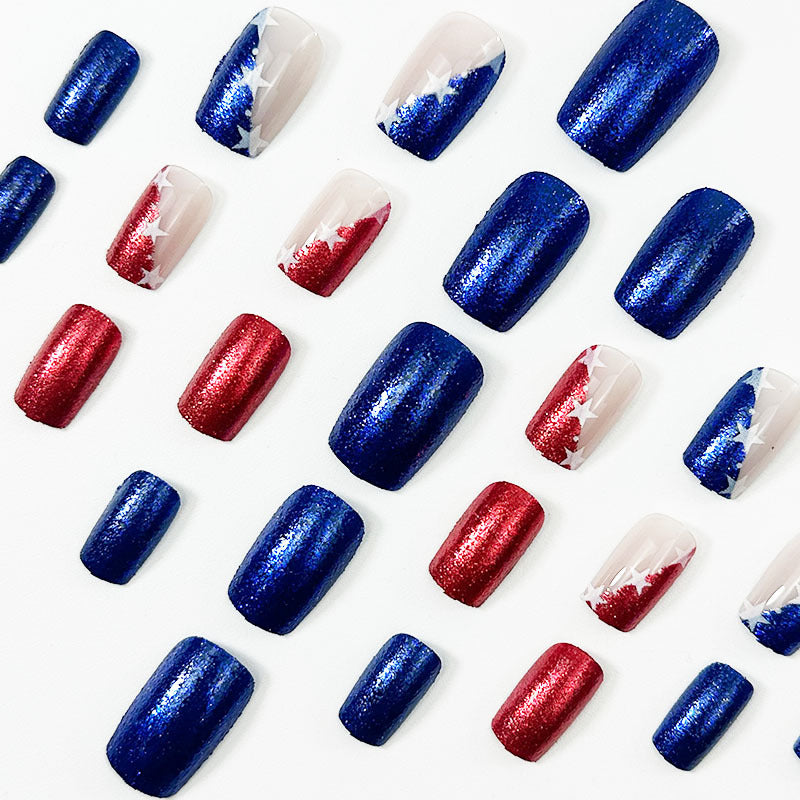 365nails: "Liberty Cherry French" – Hand-painted Plaid & Red Cherry Oval Nails