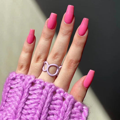 s Solid color short ballet collection  short wholesale nail pieces Finished removable nails｜365nails