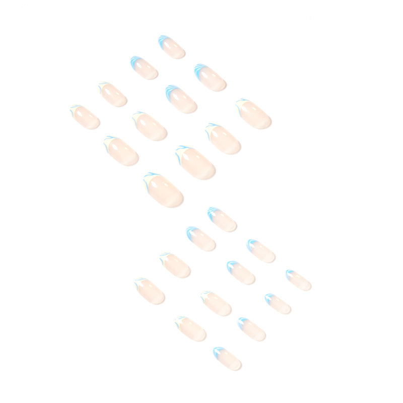 Manicura francesa con uñas postizas terminadas, estilo simple, parche para uñas, suministro directo de uñas postizas | 365nails