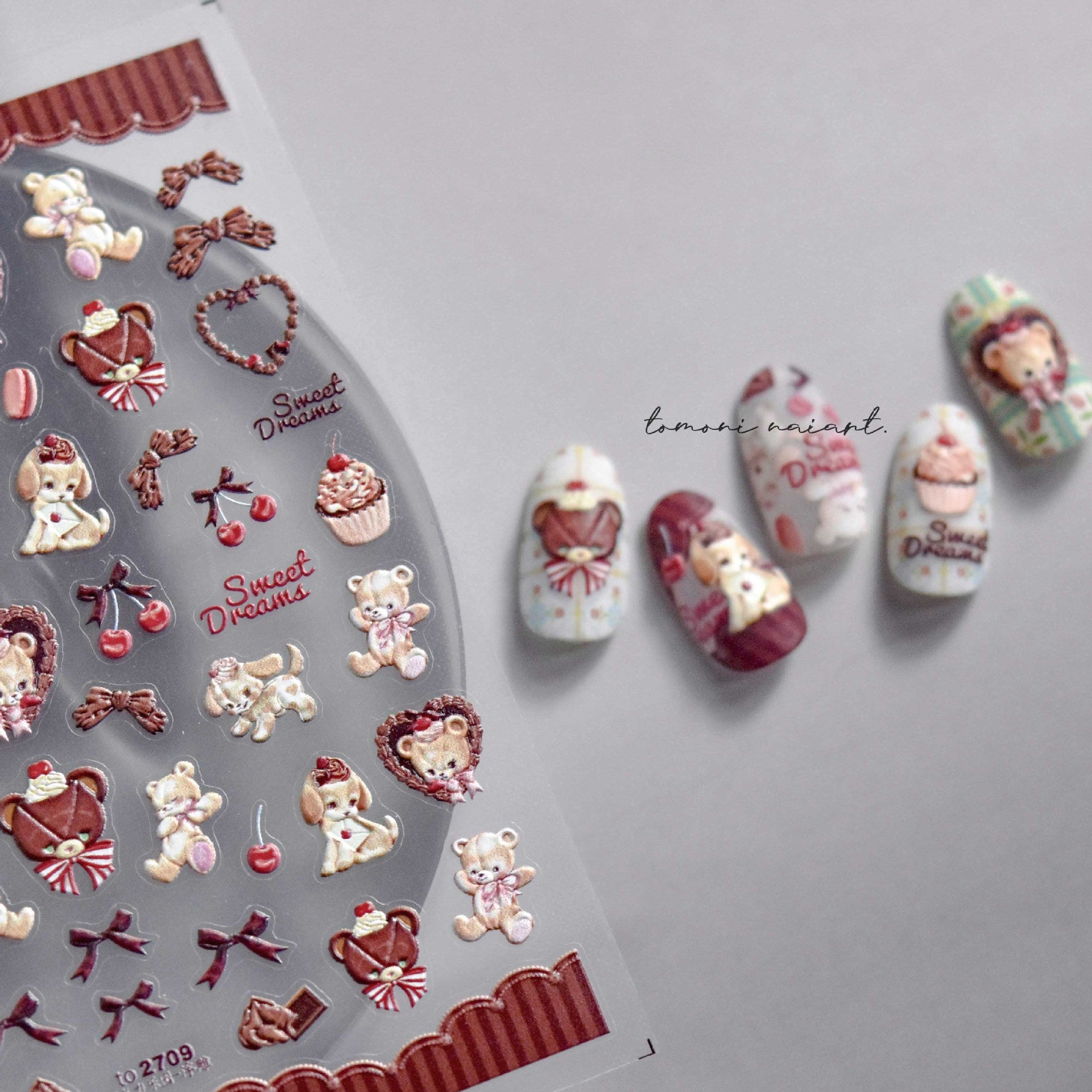 Sweet Teddy Bakery – Kawaii Nail Art Set