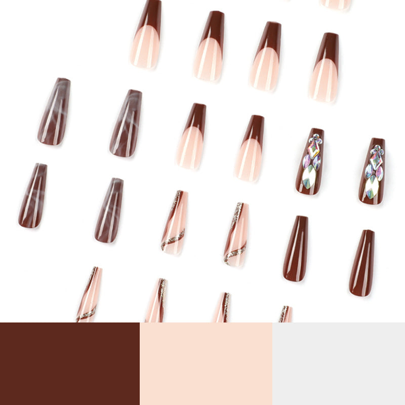 Almofadas longas de balé com strass para manchas de unhas Produtos de arte para unhas no atacado Almofadas de unhas avançadas para arte ｜ 365nails