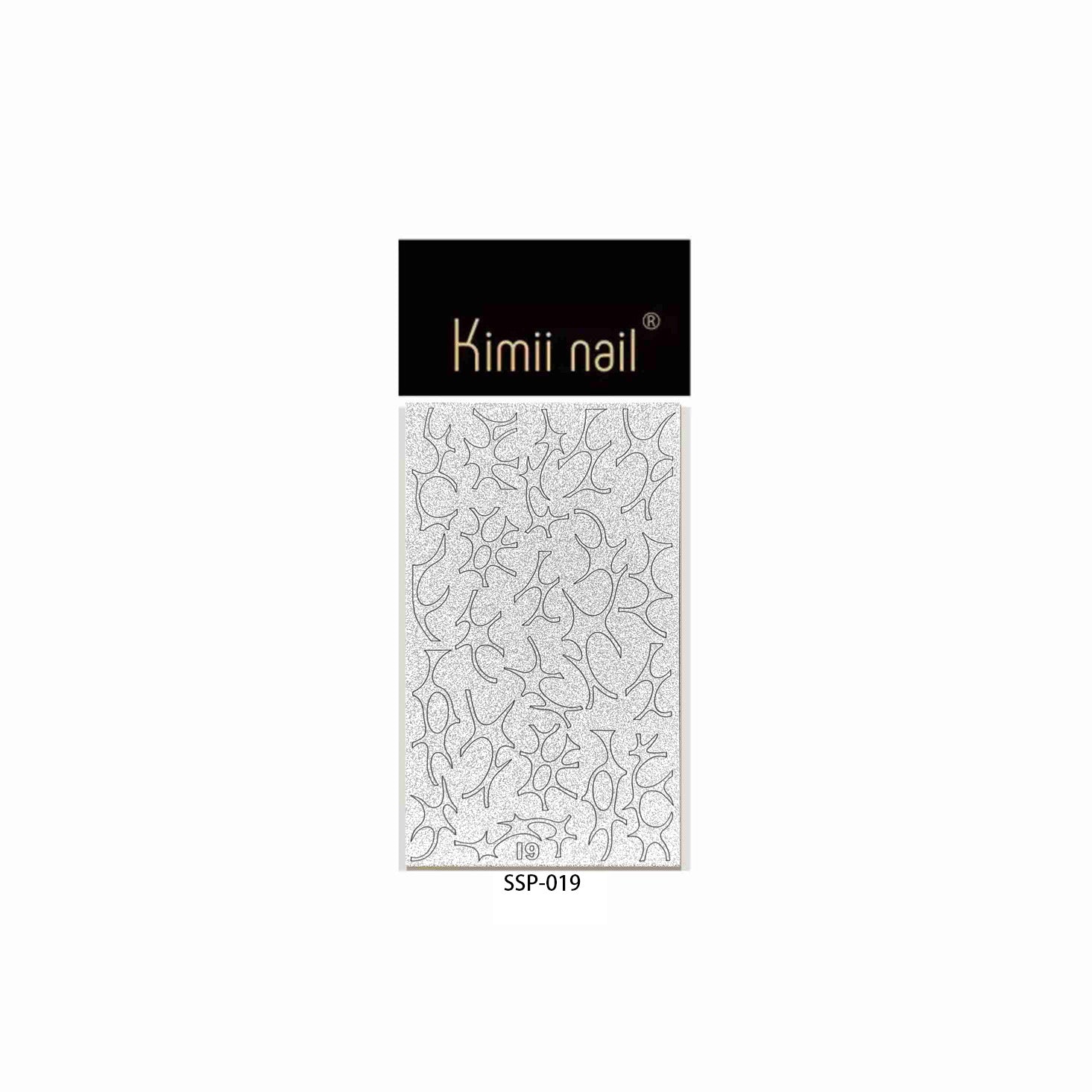 Silver Glitter Stripe: "Minimalist Shimmer" – Nail Sticker