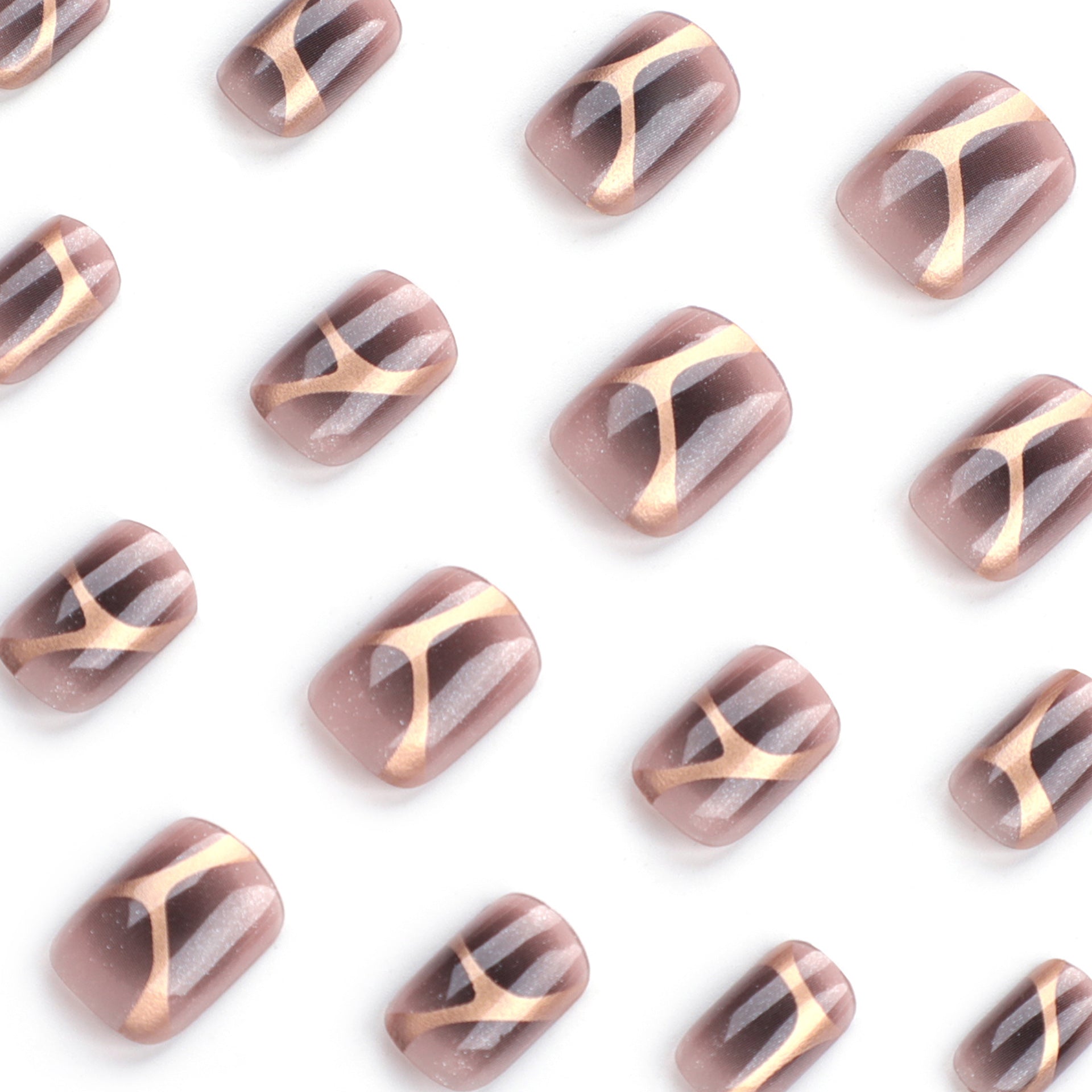 亮粉粉末簡約指彩 穿戴甲貼片 批發｜365nails
