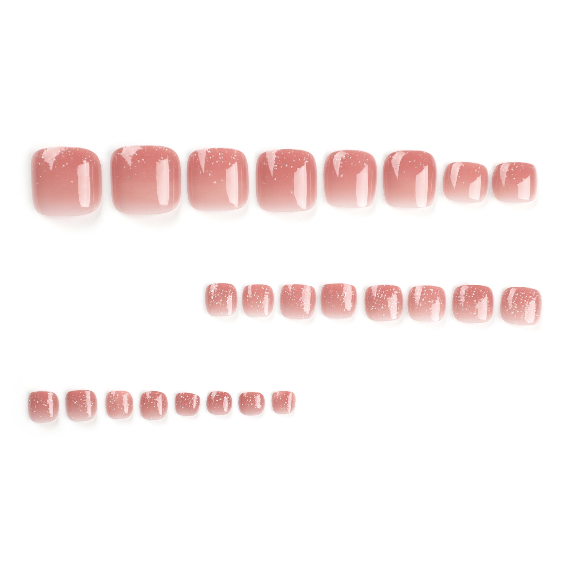 漸變純欲風 足趾貼 簡約 INS 風 白色可拆卸 足甲貼 批發｜365nails