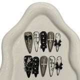Pure Handmade High-quality Boutique Dark Goth Nail Factory fake nails | 365nails
