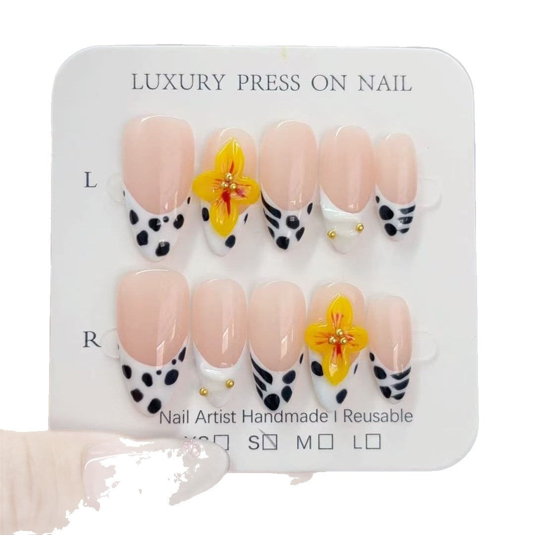 Wild Bloom: "Dalmation Tulip" – Almond Press-Ons