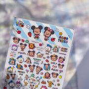 Personagem Chibi da Disney – Conjunto de Destaques Lúdicos em Relevo 5D