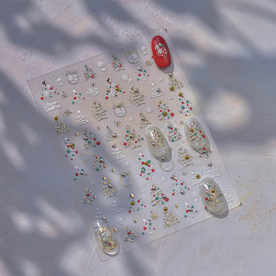 365nails : Mini cristaux de Noël — stickers pour ongles