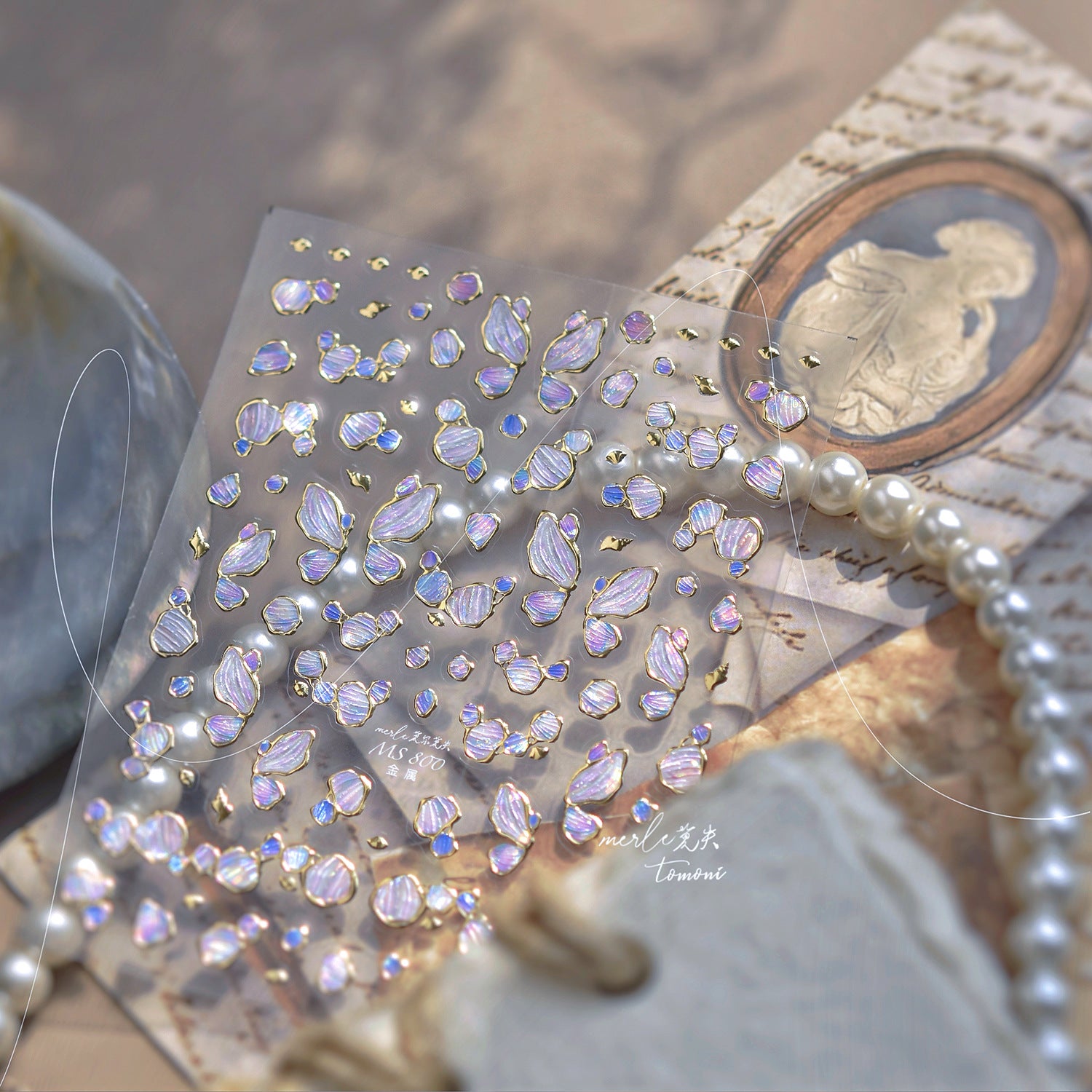 365nails: "Iridescent Aurora Gemstone" – Nail Art Stickers