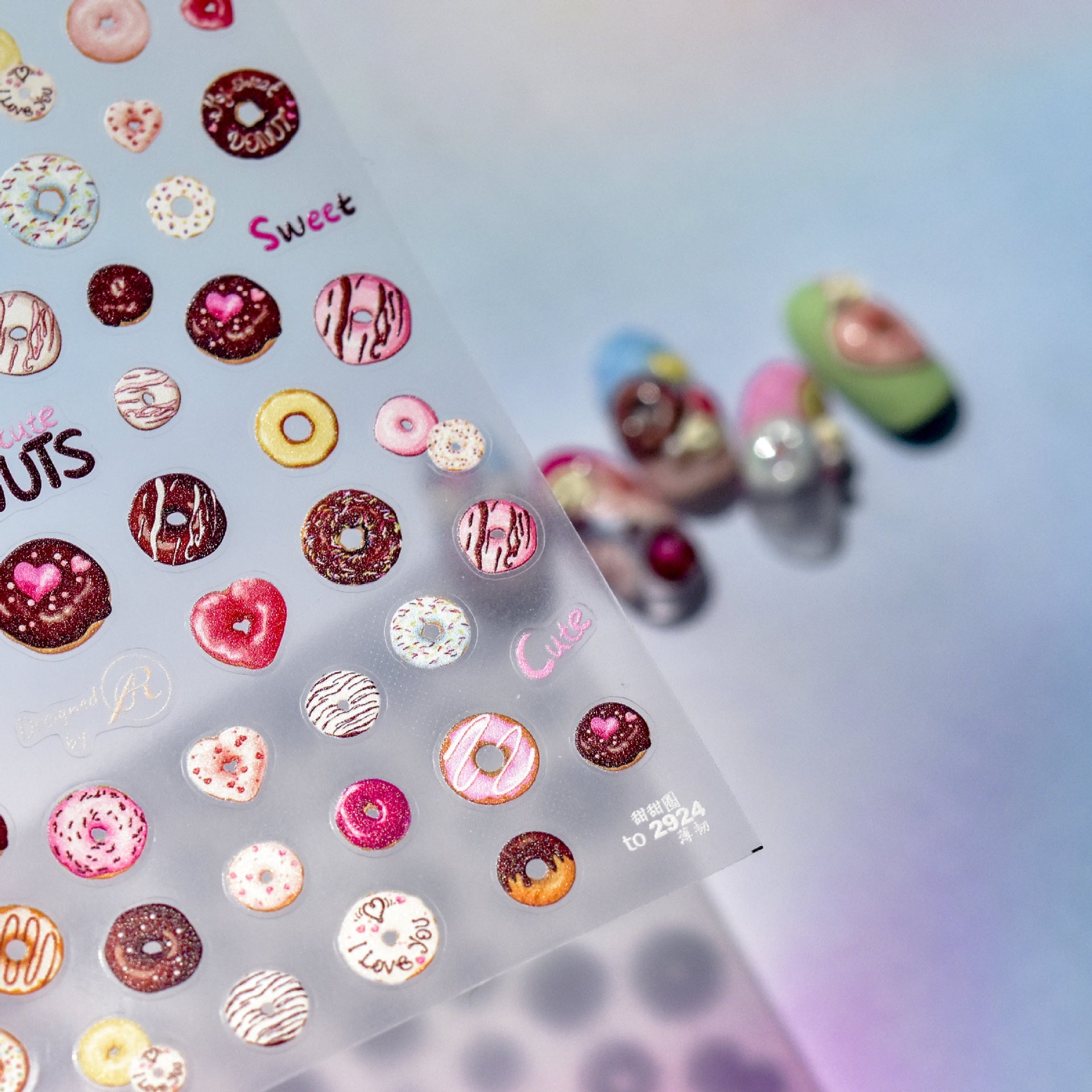 365nails: "watercolor peony & summer popsicle" – Nail Art Stickers