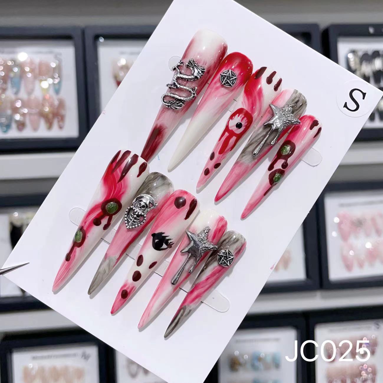 Extra Long 5.5cm Stiletto Press-On Nails Collection | Dozens of Styles | Reusable & Ready to Wear