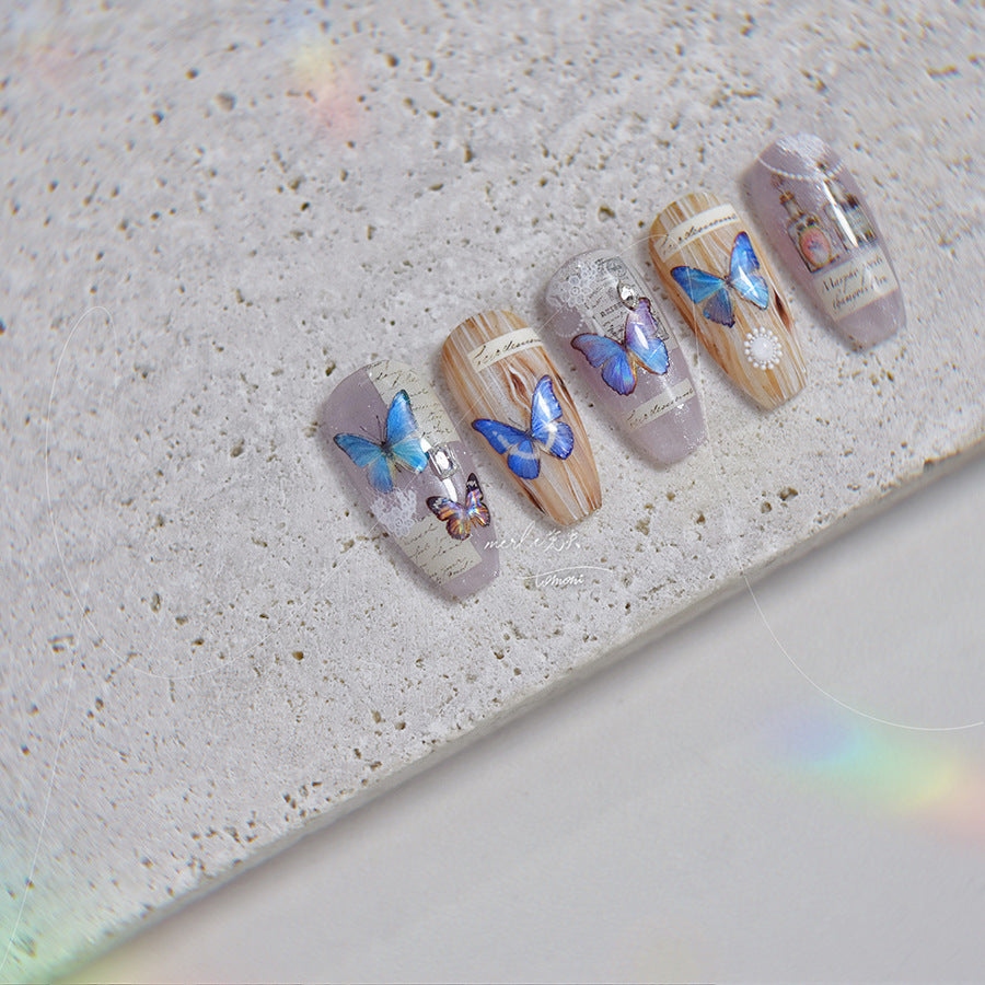 365nails: "Vintage Purple Butterfly" – nail art stickers
