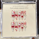 Mixed Holiday Elegant Short Long Press On Nail Set