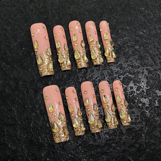 Pure handmade press on nails   nail art fake nails beauty | 365nails