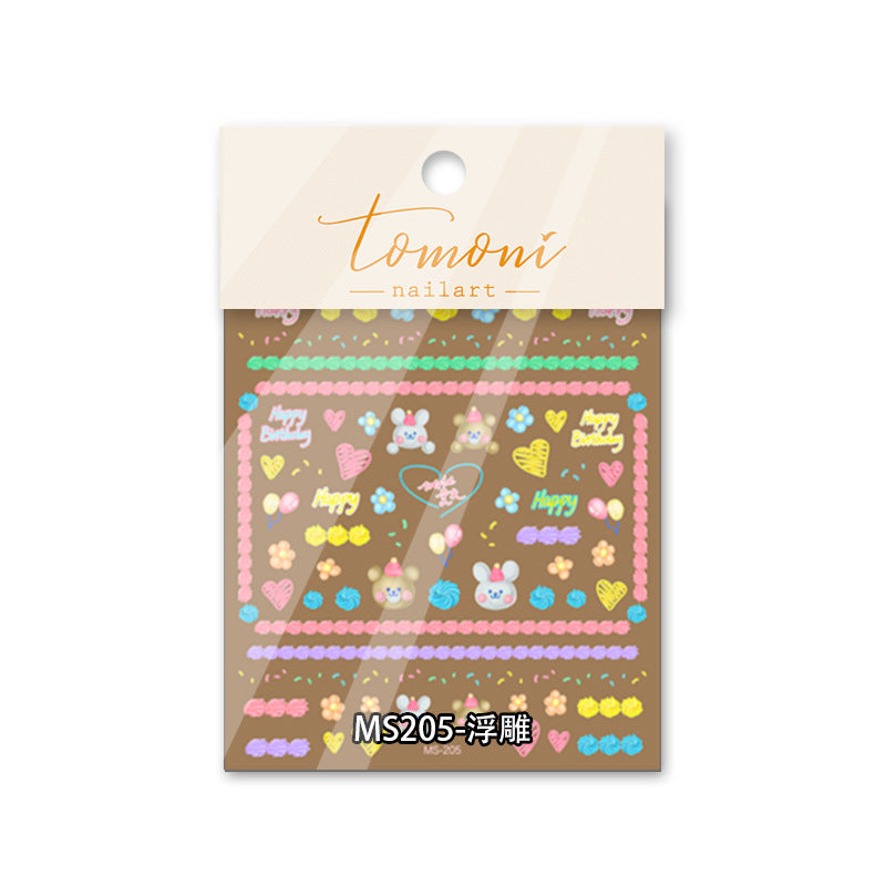 Birthday Party – 3D Embossed Nail Art Set