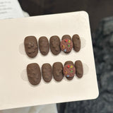 Chocolate Cookie 3D Nail Set