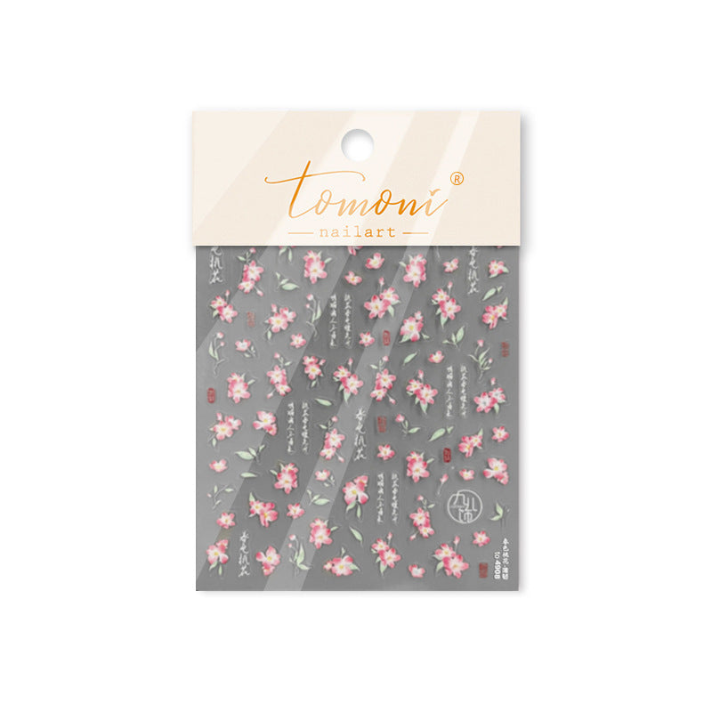 365nails: 桃花中文書法 – 美甲貼紙