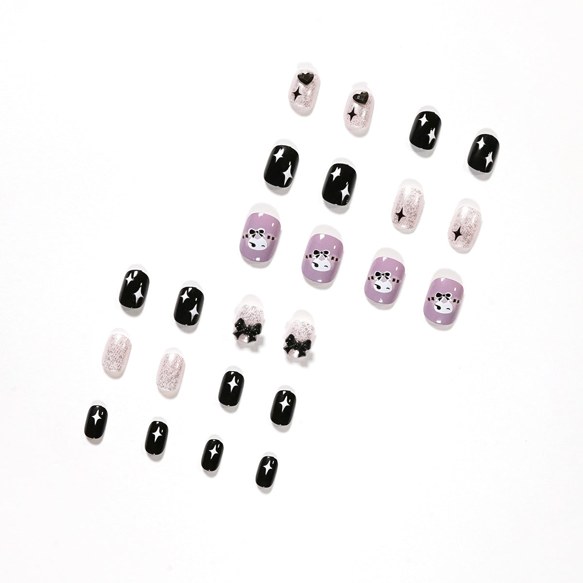 Croxingmang doce irmã Press ons finalizados, unha postiça, unha removível, vendas de fábrica ｜ 365 unhas