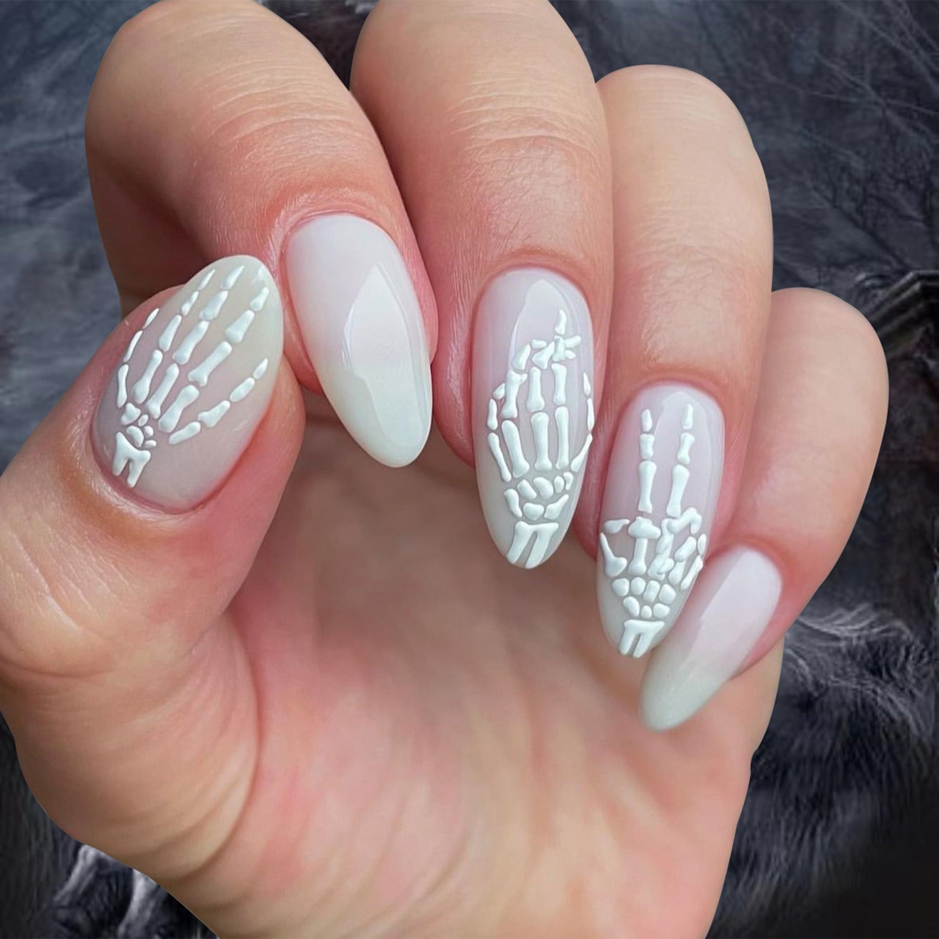 Unhas postiças tridimensionais para Halloween, unhas 3D, folhas de unha de morcego e aranha, atacado ｜ 365nails