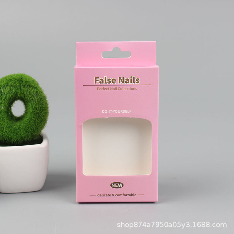 Pastel Window Box Press On Nail Packaging (MOQ=100)