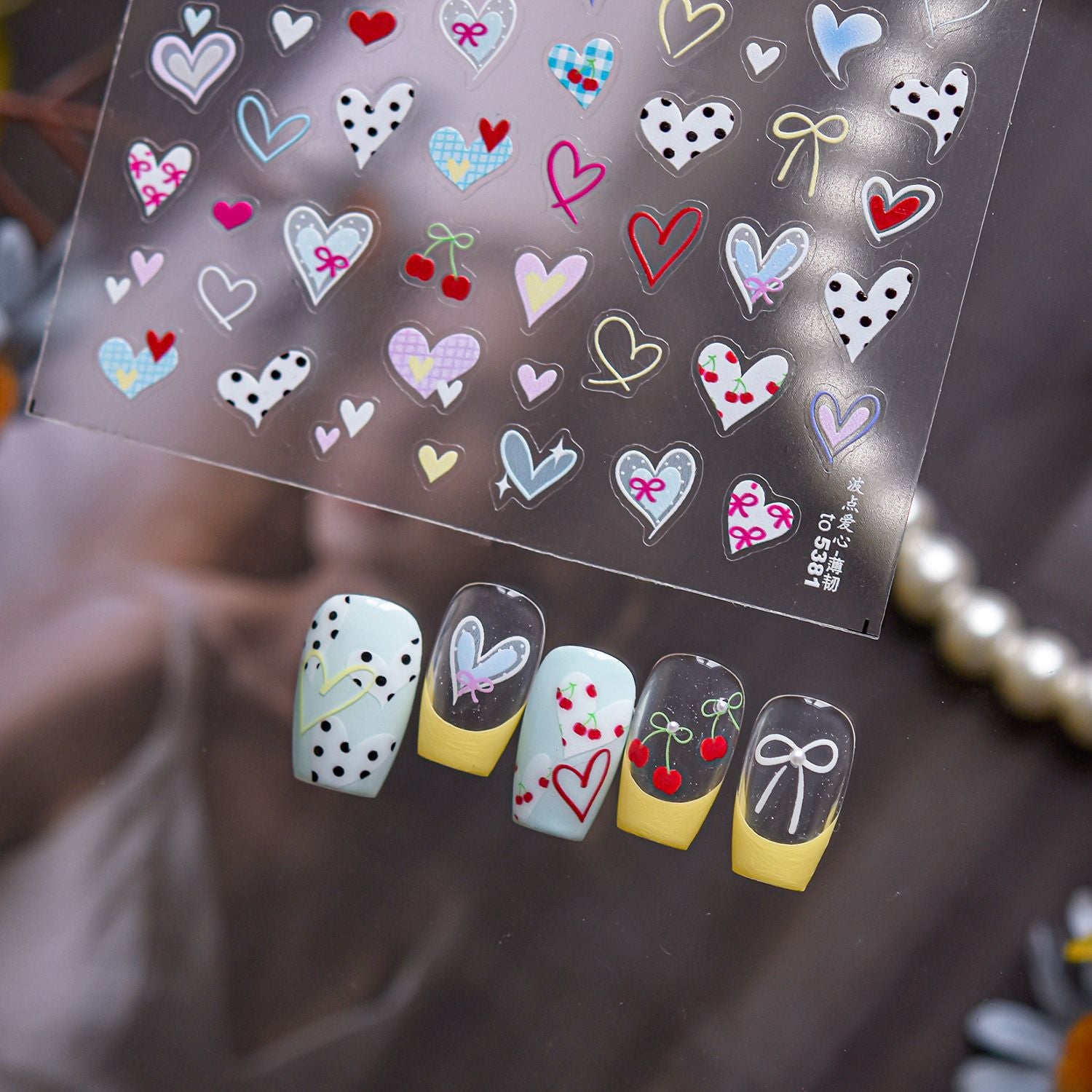 Pastel Starry Sky – Cute Nail Art Accent Set