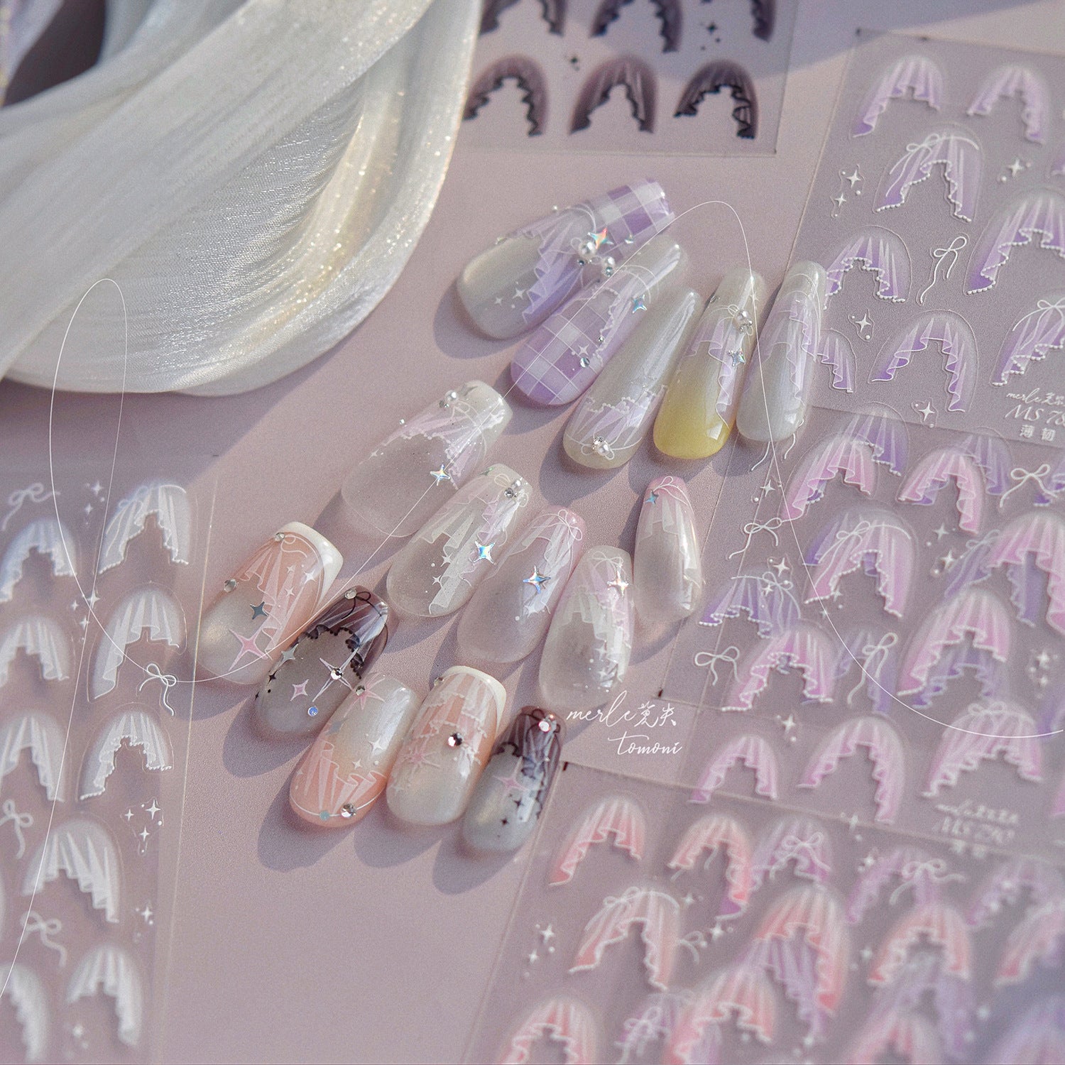 365nails: "Francesinha Véu de Noiva" – Adesivos para Unhas