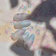 365nails: "Encanto Floral Holográfico" – Adesivos para Unhas