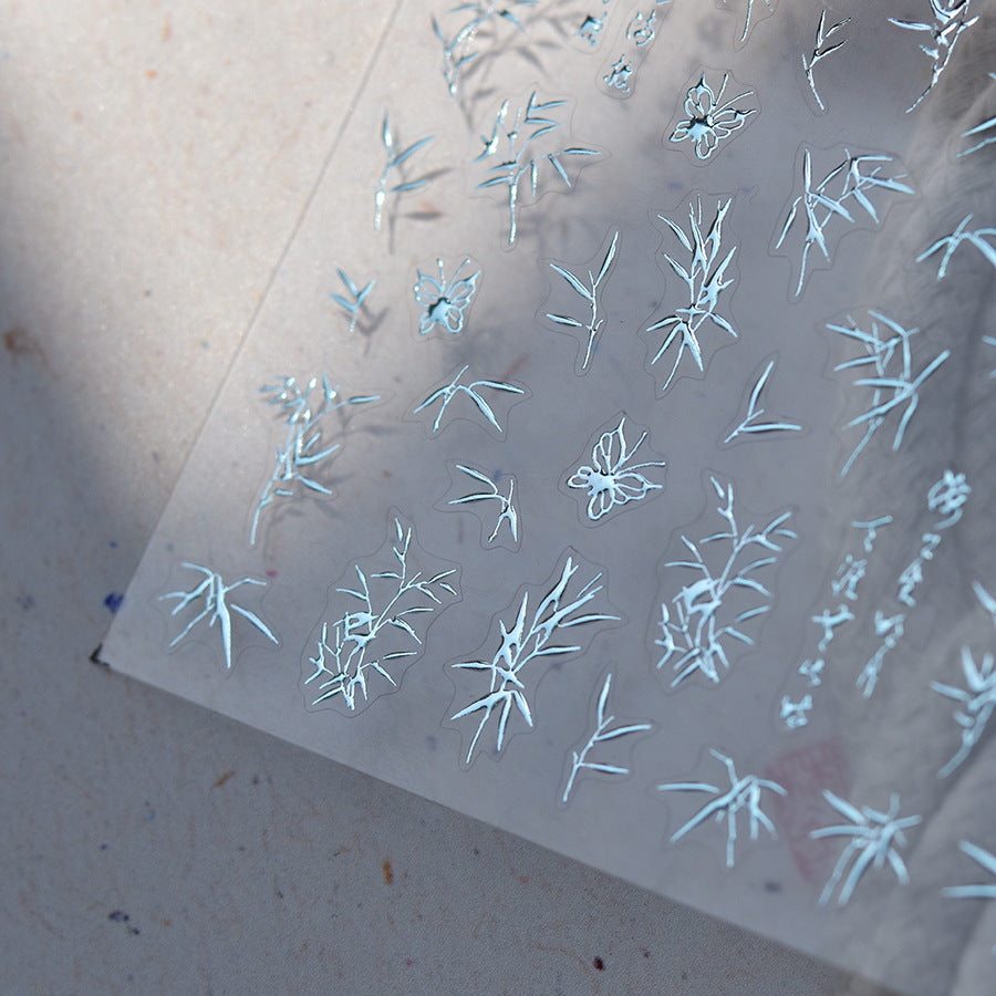 365nails: "Subtle Bamboo Poetry" – Oriental Nail Stickers