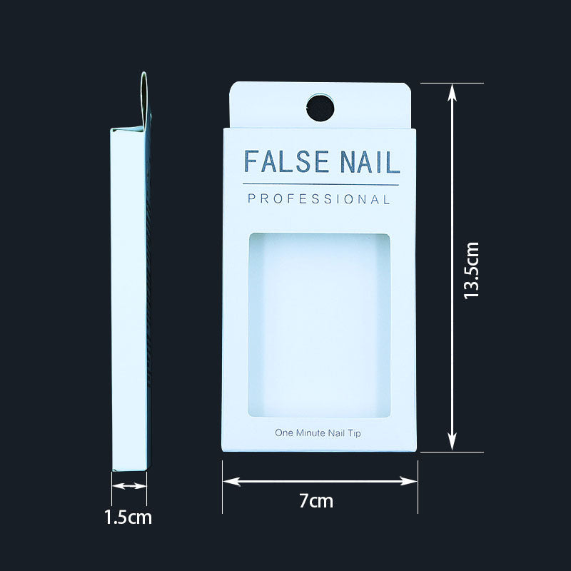 Minimal Hang Tab Window Press On Nail Box (MOQ=100)