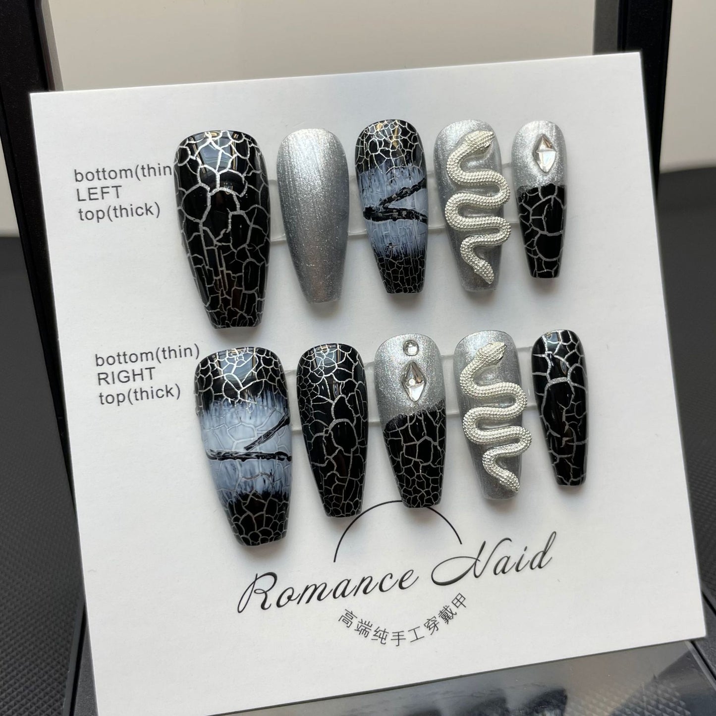 Collection Abstract Nail Art Sticker False Nail Detachable Finished Product Phototherapy Pure handmade press on nails Wear | 365nails