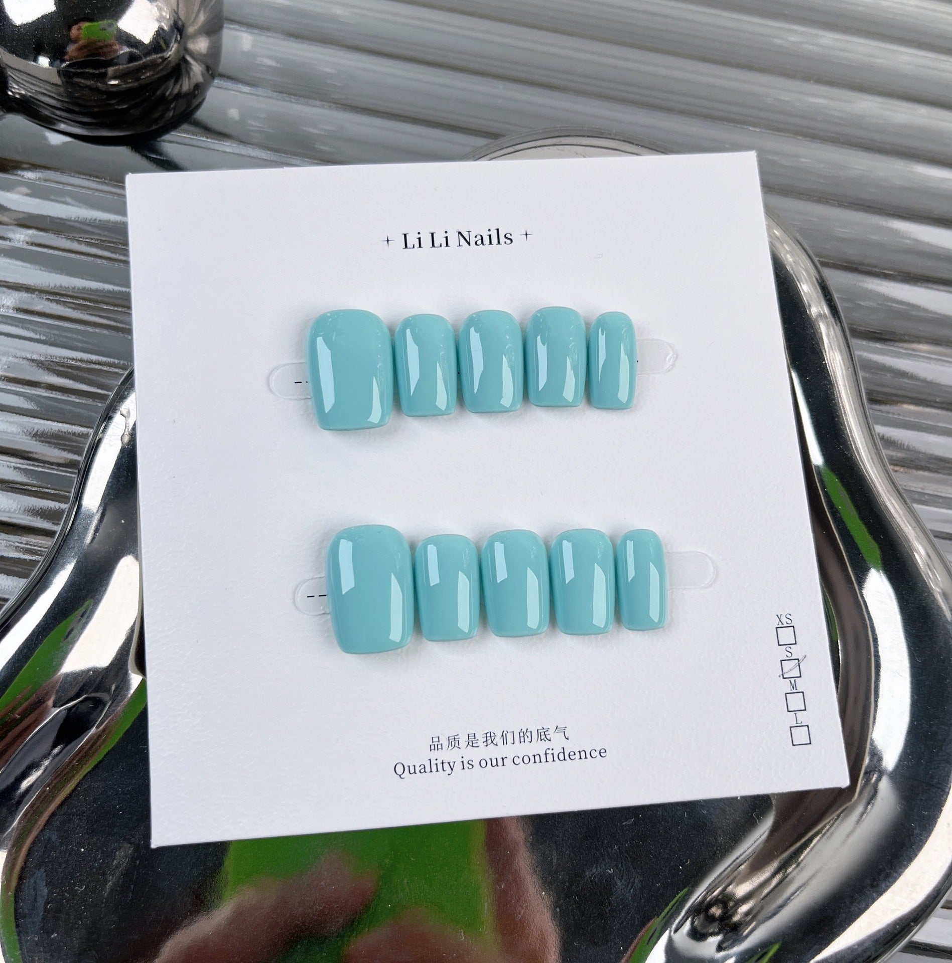 The Essential Solids | Short Medium Square | Handmade Press-on Nails