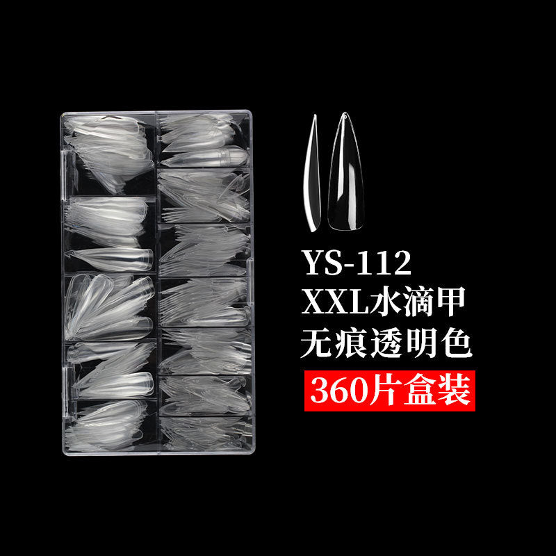 Drama Collection: "Extended Water Drop Nail Tips" – Multi-Size Extended Water Drop Nail Tips