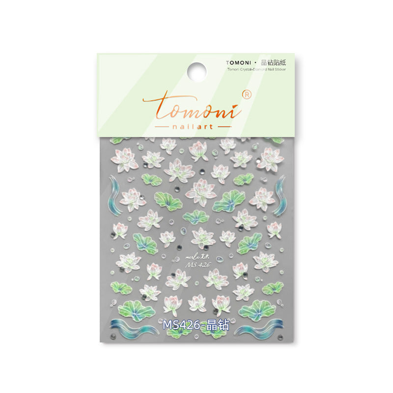 365nails: 幻彩水晶蓮花池 – 美甲貼紙