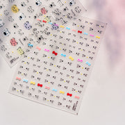 365nails: "cute cat face doodle" – Nail Art Stickers