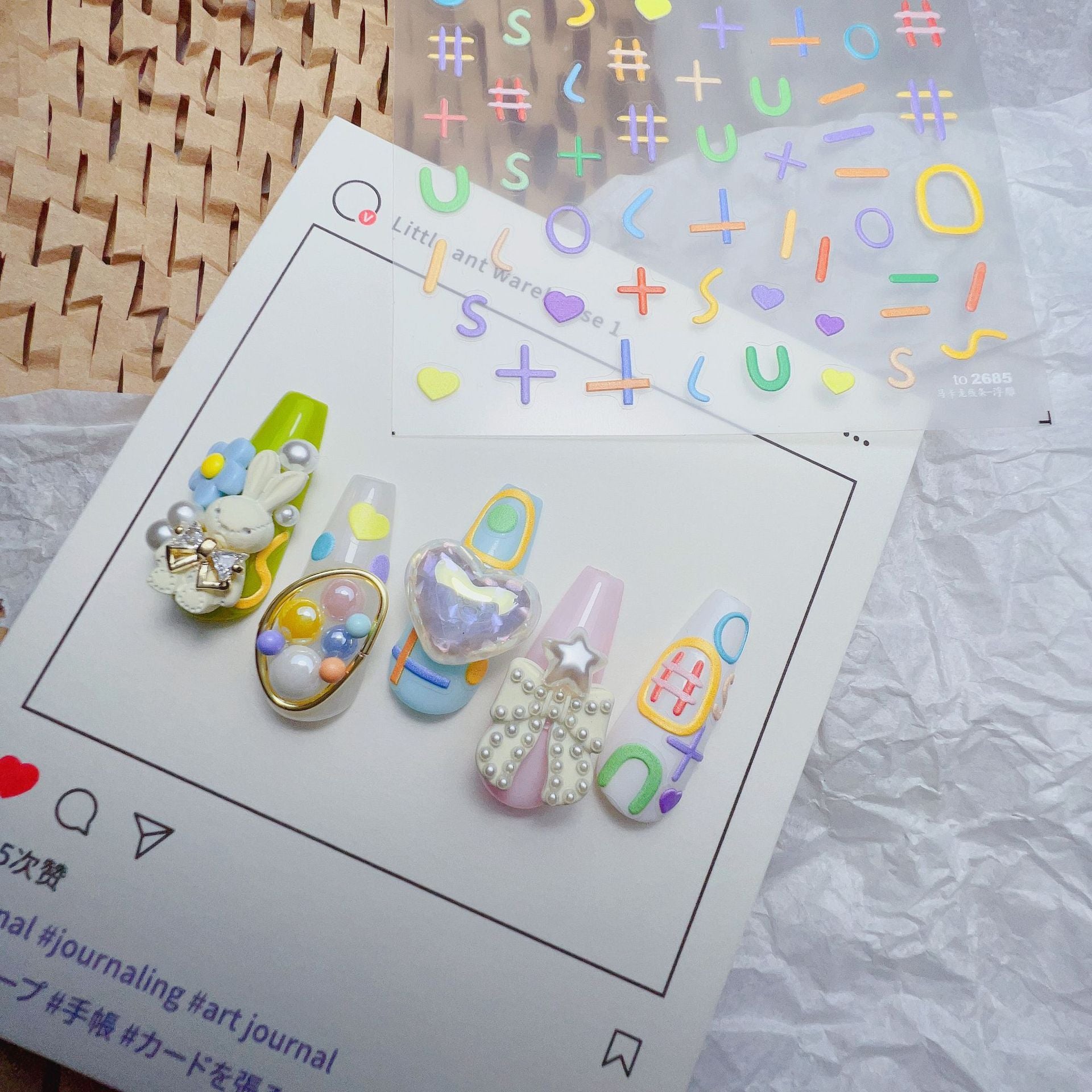 365nails: "Cute Line" – Nail Art Stickers